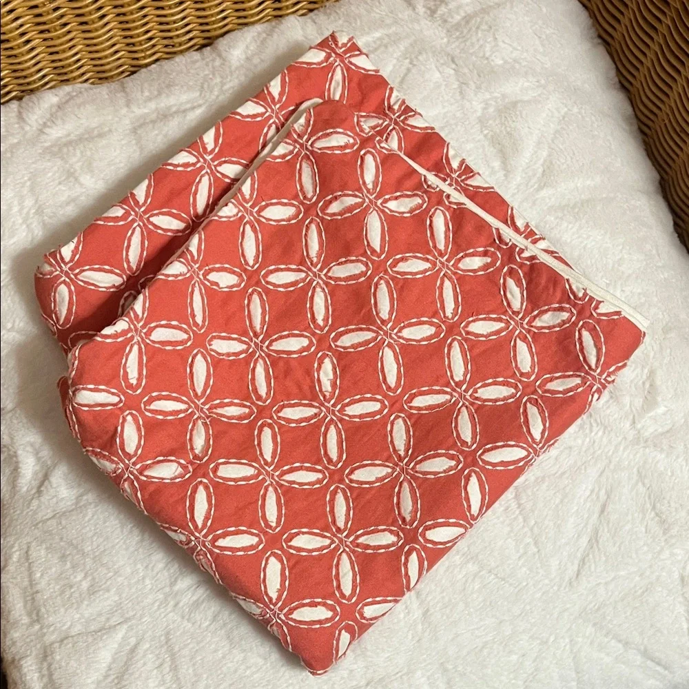 Pottery Barn - Coral Geometric Throw Pillow Cover